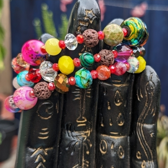 Colorful Handcrafted Beaded Bracelets - Pick One - Picture 6 of 16